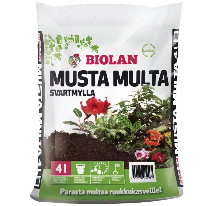 Biolan Musta Multa 4 litraa