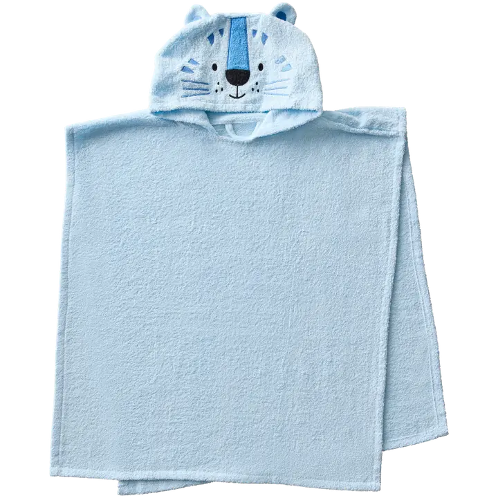 Laste vanniponcho Karu 60x70 helesinine