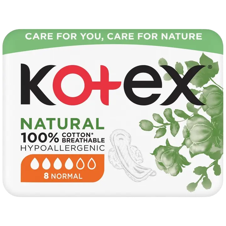 Hügieeniside Kotex Natural Normal 8tk