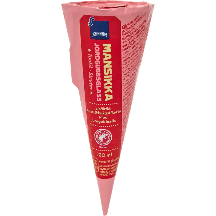 Rainbow mansikkatuutti 120ml/69g