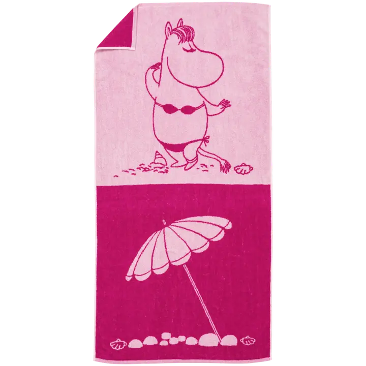 Saunalina Muumid Tusklikupreli 70x140 roosa