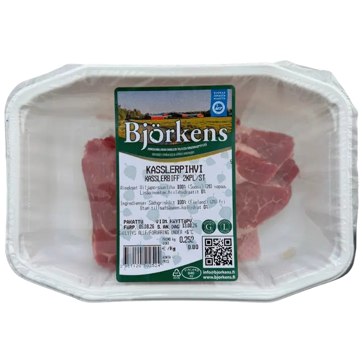 Björkens 2 kpl/rs naturelli Kasslerpihvi