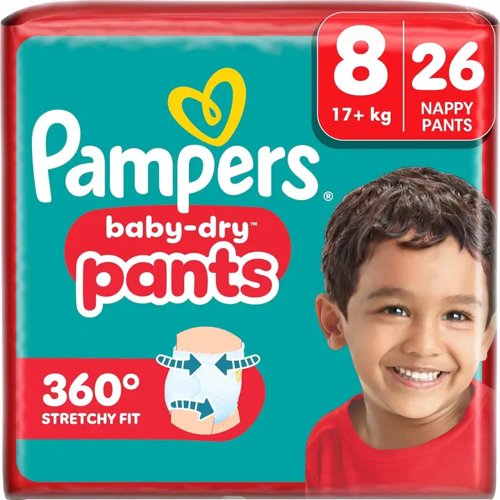 Pampers Baby Dry Pants S8 17+kg 26kpl housuvaippa