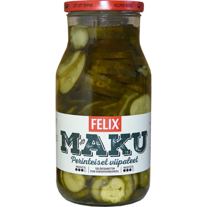 Felix Maku viipaloituja kurkkuja mausteliemessä 1200/690g