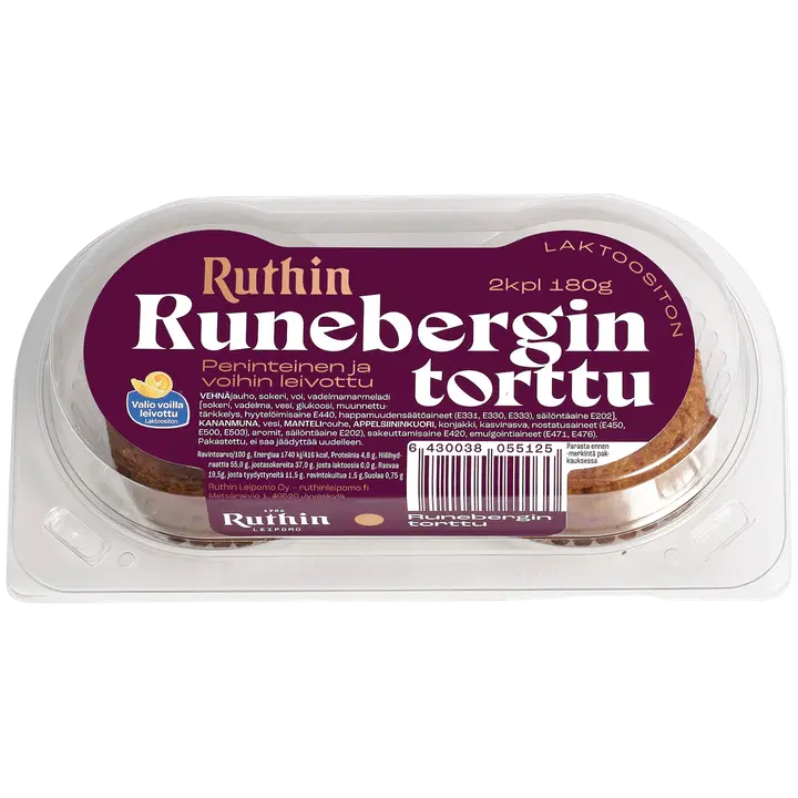 Ruthin Runebergin torttu 2kpl