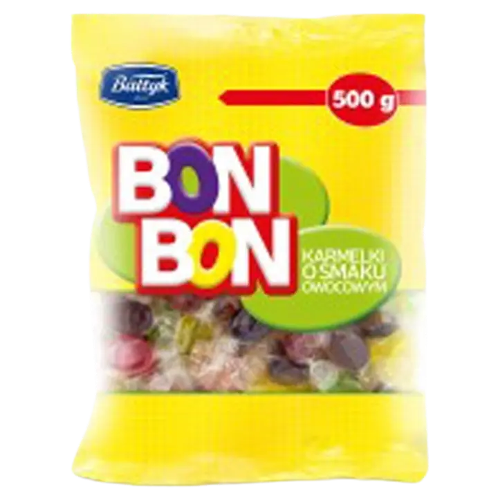 Bon Bon puuviljamaitselised karamellid 500 g