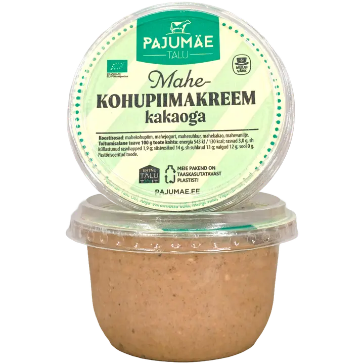Pajumäe Talu mahe-kohupiimakreem kakaoga, 190 g