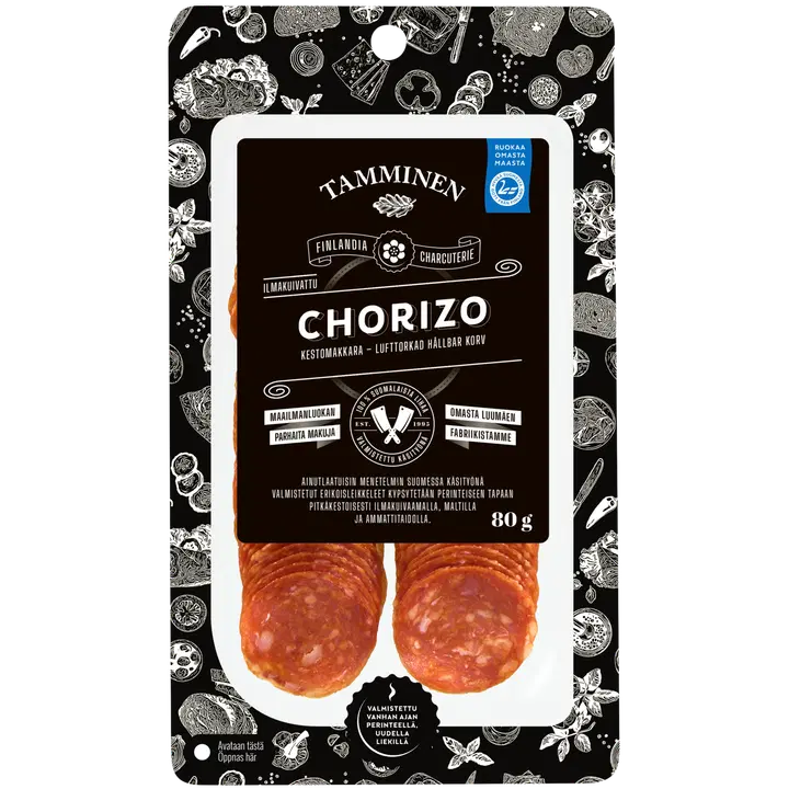 Tamminen ilmakuivattu chorizo kestomakkara 80g