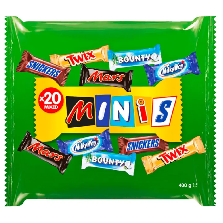 Mars Mixed Minis šokolaadide kommikott 400g