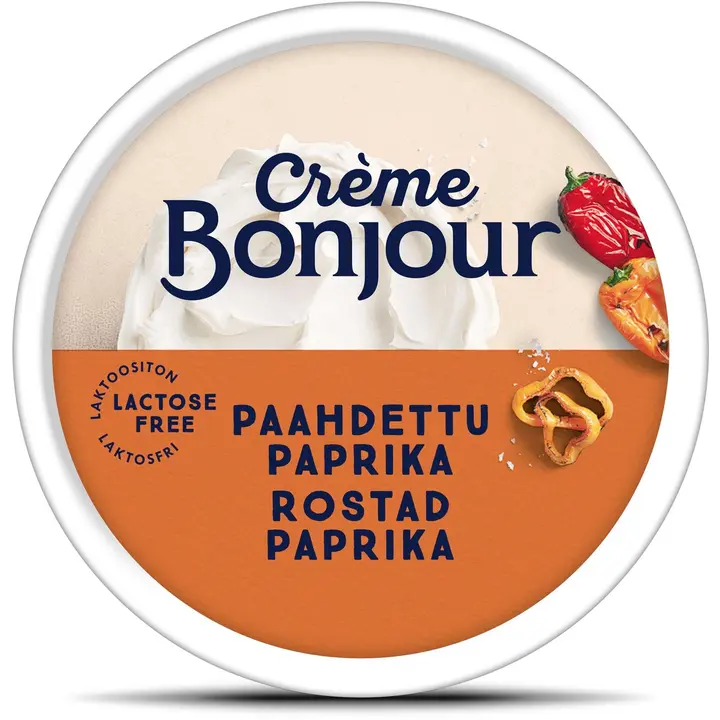 Crème Bonjour laktoosivaba toorjuust röstitud paprikaga 200g