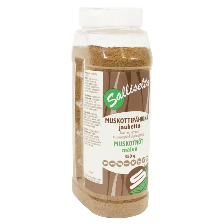 Sallinen muskottipähkinä jauhettu 380 g