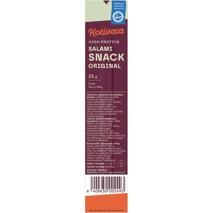 Kotivara Salami snack Original 25 g