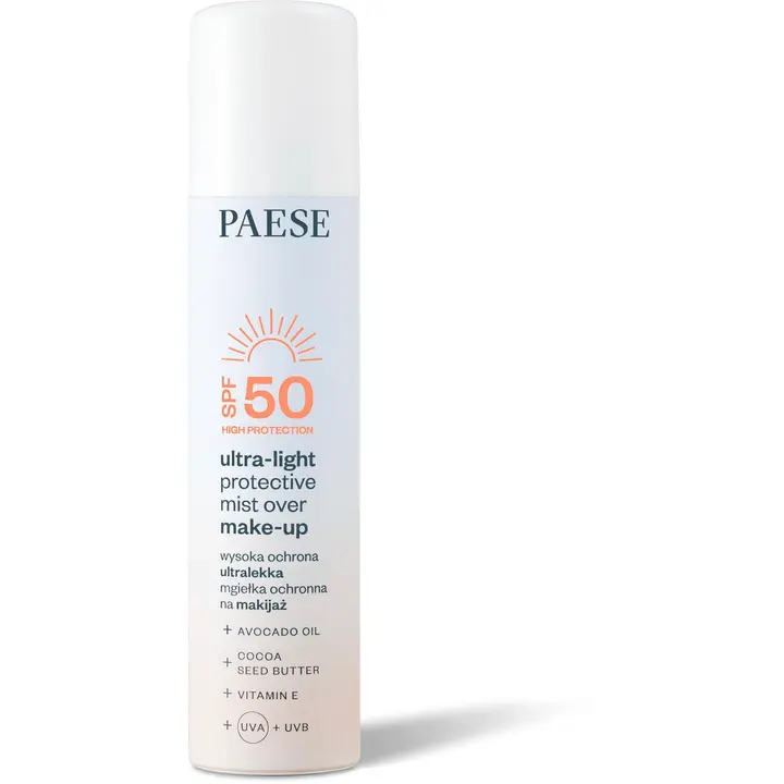 Paese SPF50 aurinkosuojasuihke meikin päälle 75 ml