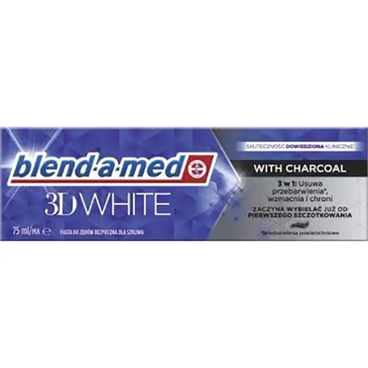 Hambapasta Blend-a-Med 3D White Charcoal 75ml