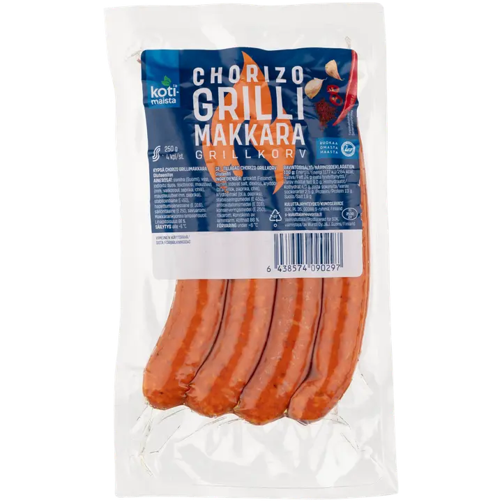 Kotimaista chorizo grillimakkara 250 g