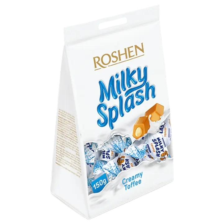 Roshen Milky Splash Toffee piimatäidisega kompvekid 150 g