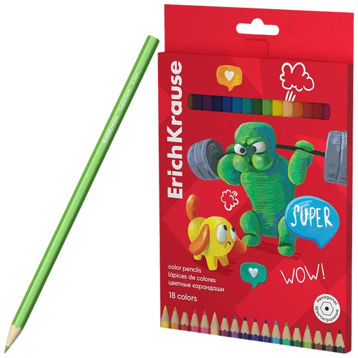 Värvipliiatsid 18 värvi jolly friends