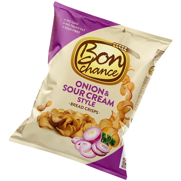 Bon Chance hapukoore-sibulamaitselised leivakrõpsud 120 g