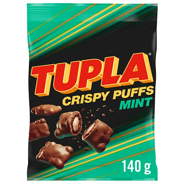 Tupla Crispy Puffs Mint makeinen 140g