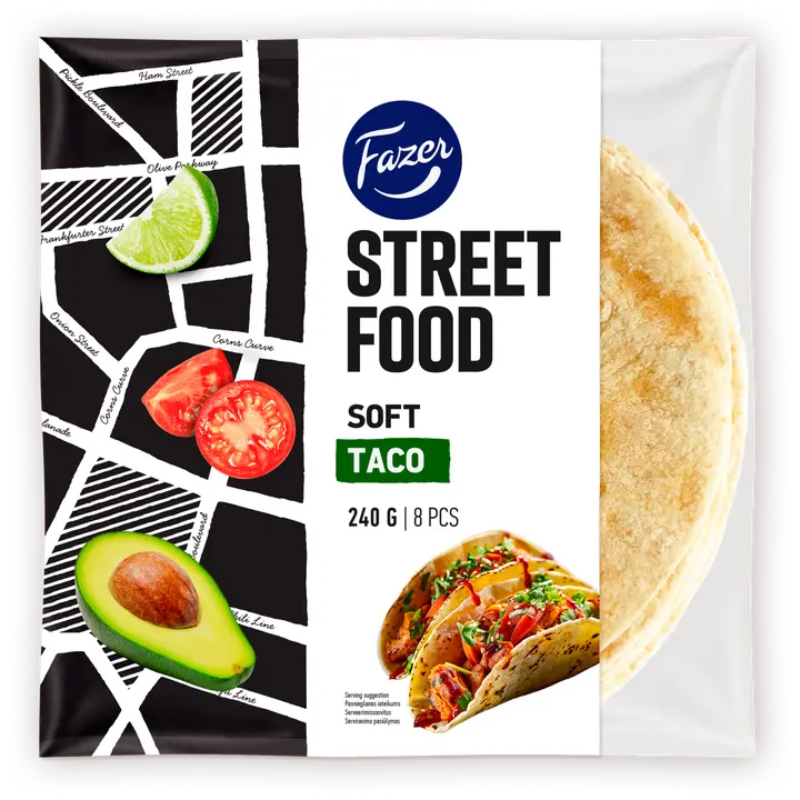 Fazer Street Food Minitortilla 8 tk 240g