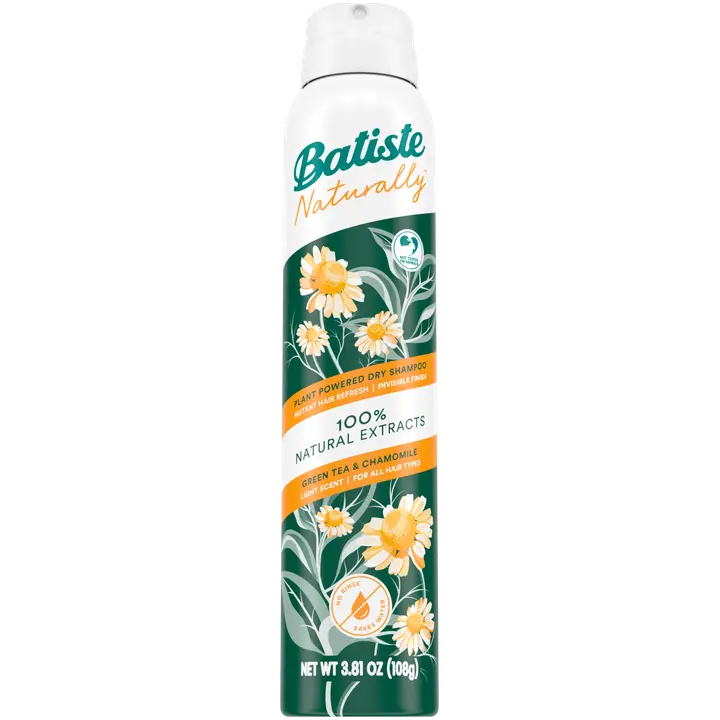 Kuivšampoon Batiste Naturally rohelise tee&kummeli 200ml