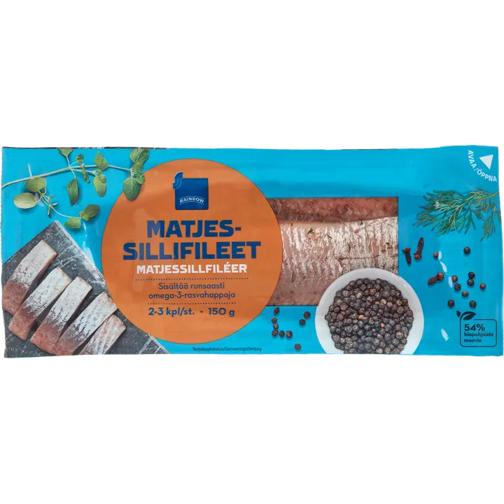 Rainbow Matjes-heeringafileed 150g