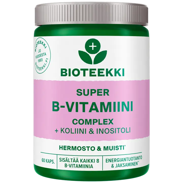 Bioteekki Super B-vitamiini ravintolisä 60 kaps