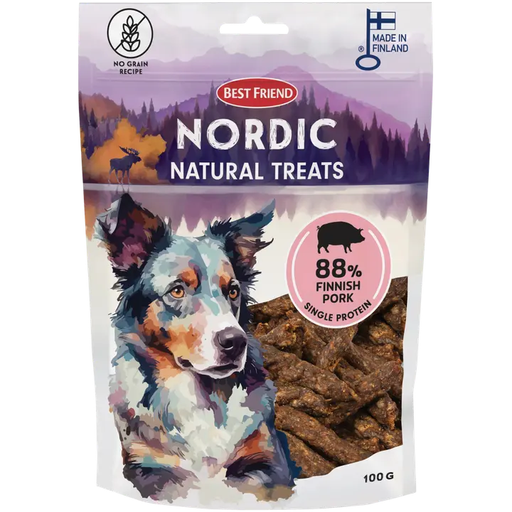 Best Friend Nordic Natural Treats porsas 100 g