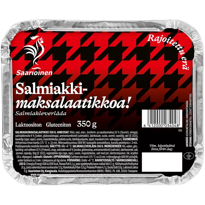 Saarioinen Salmiakkimaksalaatikko 350g