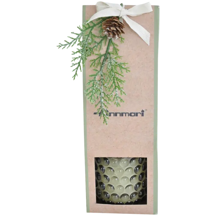 Lasikynttilä 7x8,5 cm paketissa tuoksu Lychee Blossom