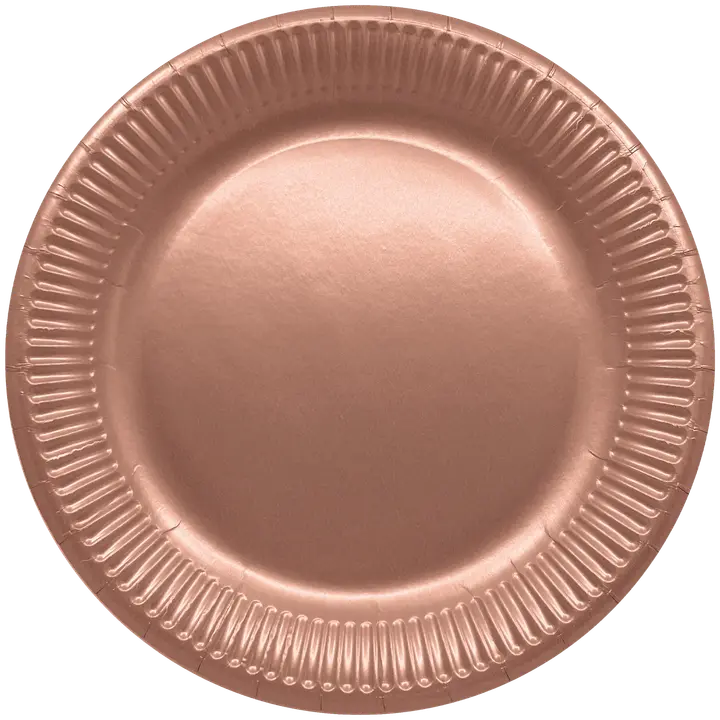 Rose Gold party FSC paperiautaset iso 23cm