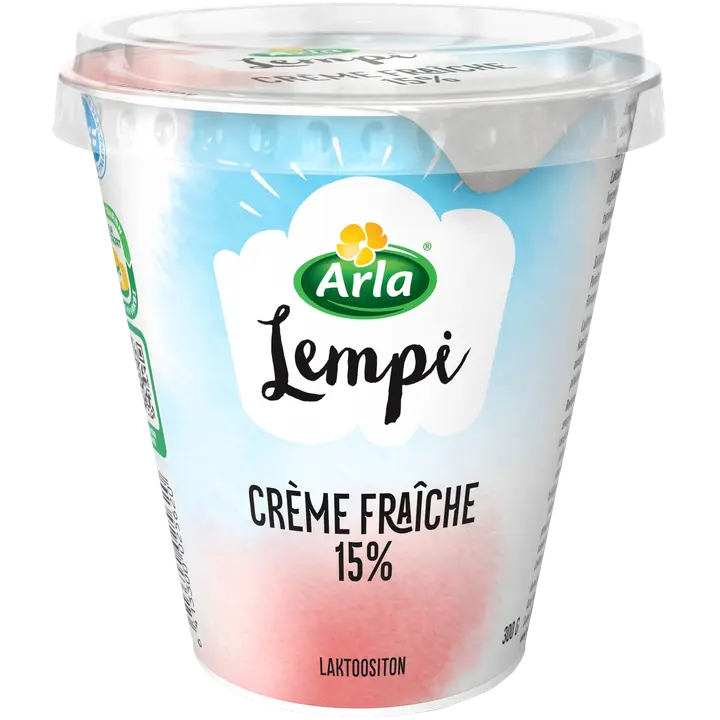 Arla Lempi Crème fraîche 300 g 15 % laktoositon