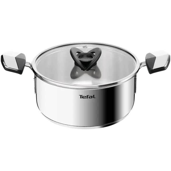Tefal Emotion Plus pinnoittamaton teräskattila 20 cm + kansi E3284444