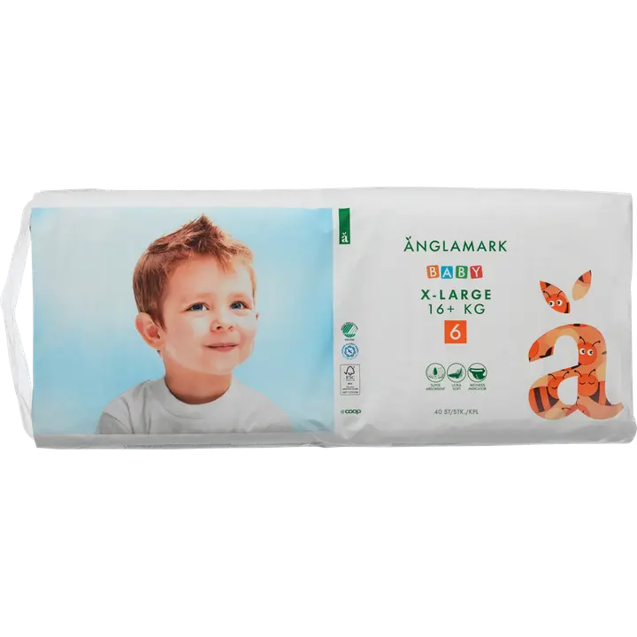Änglamark Baby teippivaippa 6 XL 16+ kg 40 kpl