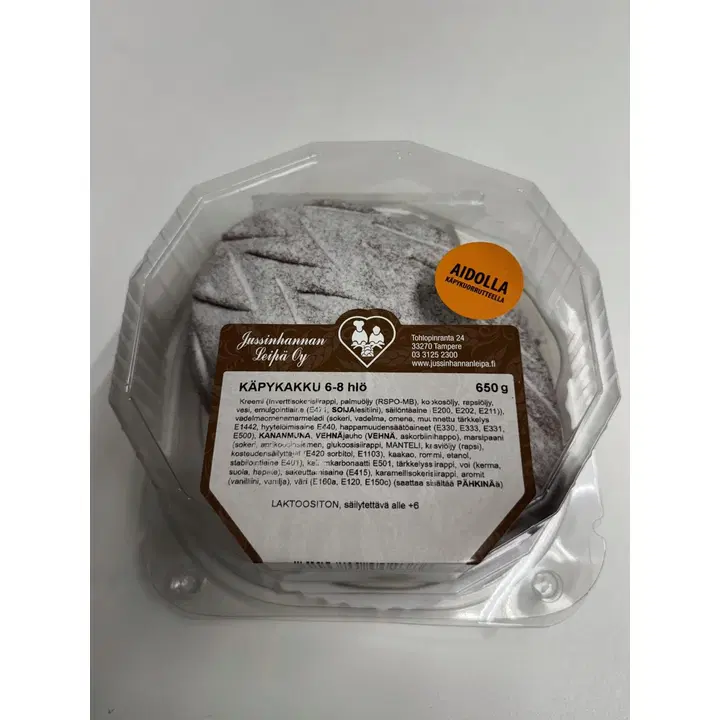 Jussinhannan Leipä käpykakku 6-8 hlö 650 g