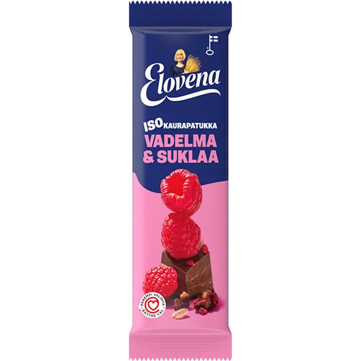 Elovena suur vaarikamaitseline šokolaadiga kaerabatoon, 48 g