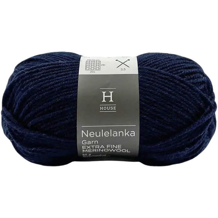 House neulelanka merinovilla 311120 50 g Navy Blue 12072