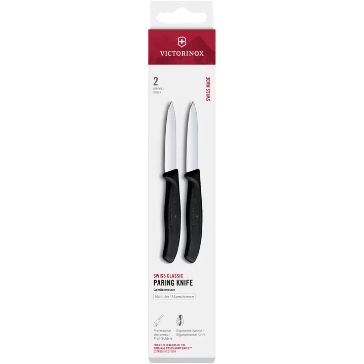 Victorinox kuorimaveitsi 8 cm 2 kpl musta