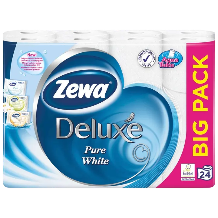 Tualettpaber Zewa Deluxe 3-kihiline 24 rulli