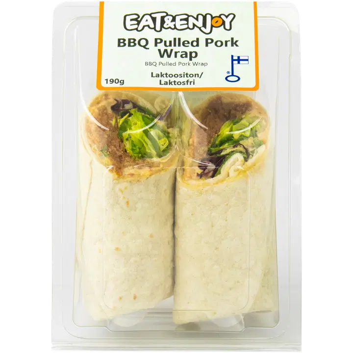 Eat & Enjoy BBQ Pulled Pork Wrap 190g