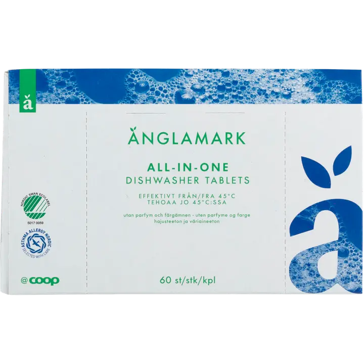 Änglamark nõudepesutabletid sensitive 60tk