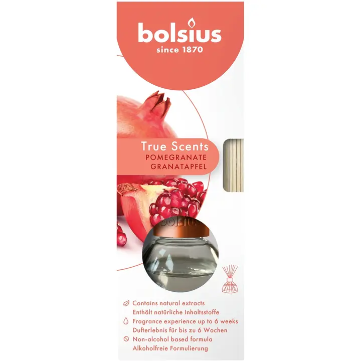 Bolsius True Scents – huonetuoksu – Granaattiomena – 45 ml