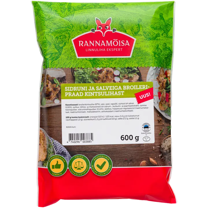 Rannamõisa Sidrun-Salvei Broileripraad 600G