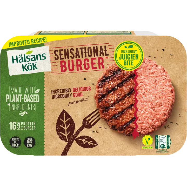 HÄLSANS KÖK Sensational veganburger 226g