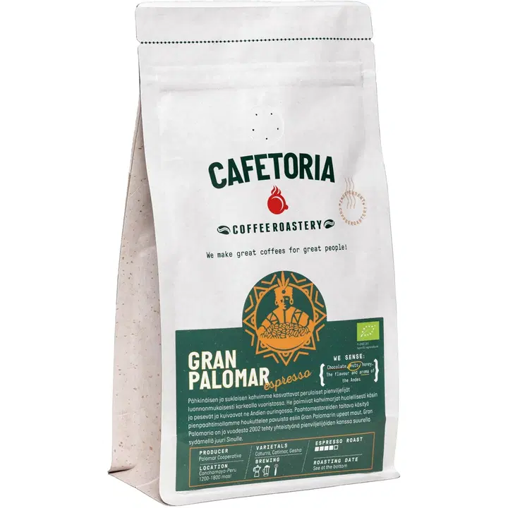 Cafetoria roastery Espresso Gran Palomar 250g jauhettu