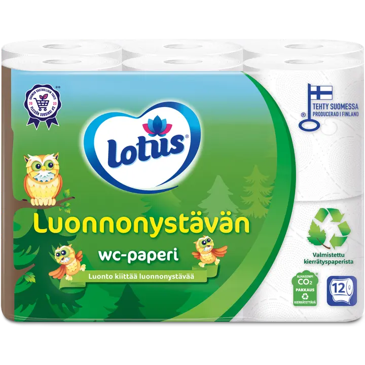 LOTUS Luonnonystävän wc-paperi 12 rll