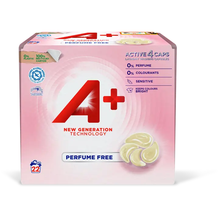 A+ Active4 Caps Sensitive Colour pyykinpesukapselit 22kpl