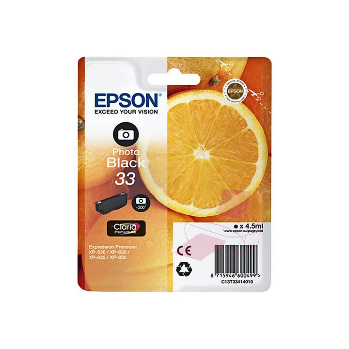 Epson mustepatruuna valokuvamusta 3T33414012