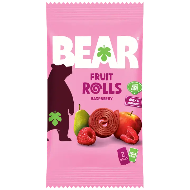 BEAR Fruit Rolls vadelma hedelmänauha 20g