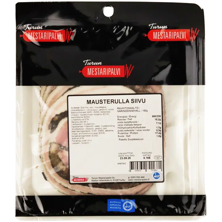 Turun Mestaripalvi mausterulla siivu n. 150g